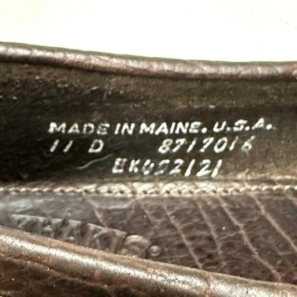 RARE Rancourt & Co. x Bill's Khakis Bison Penny Loafer Camp Moc Maine USA 11 D
